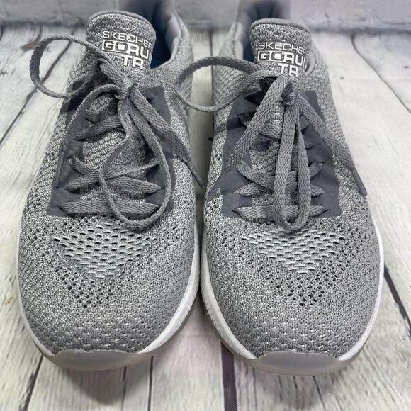 Skechers Go Run Sneakers Womens Size 9 Gray Walking Running Knit Soft Shoes - Picture 11 of 12